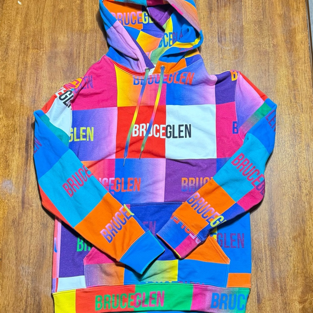 BruceGlen Unisex Hoodie- Large Block